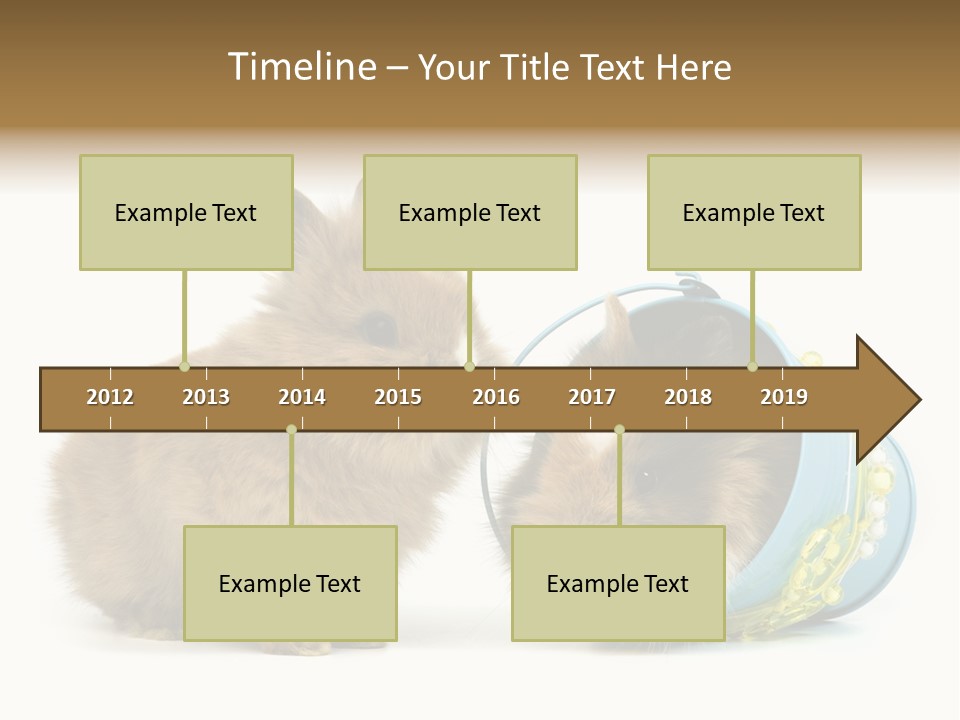 Deko Weich Osterhase PowerPoint Template