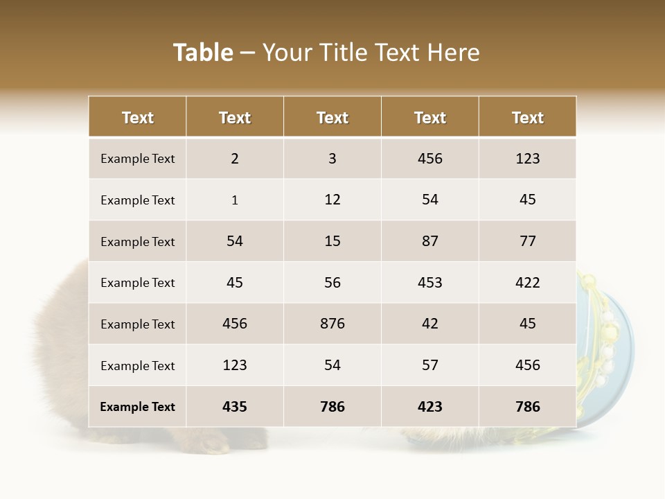 Deko Weich Osterhase PowerPoint Template