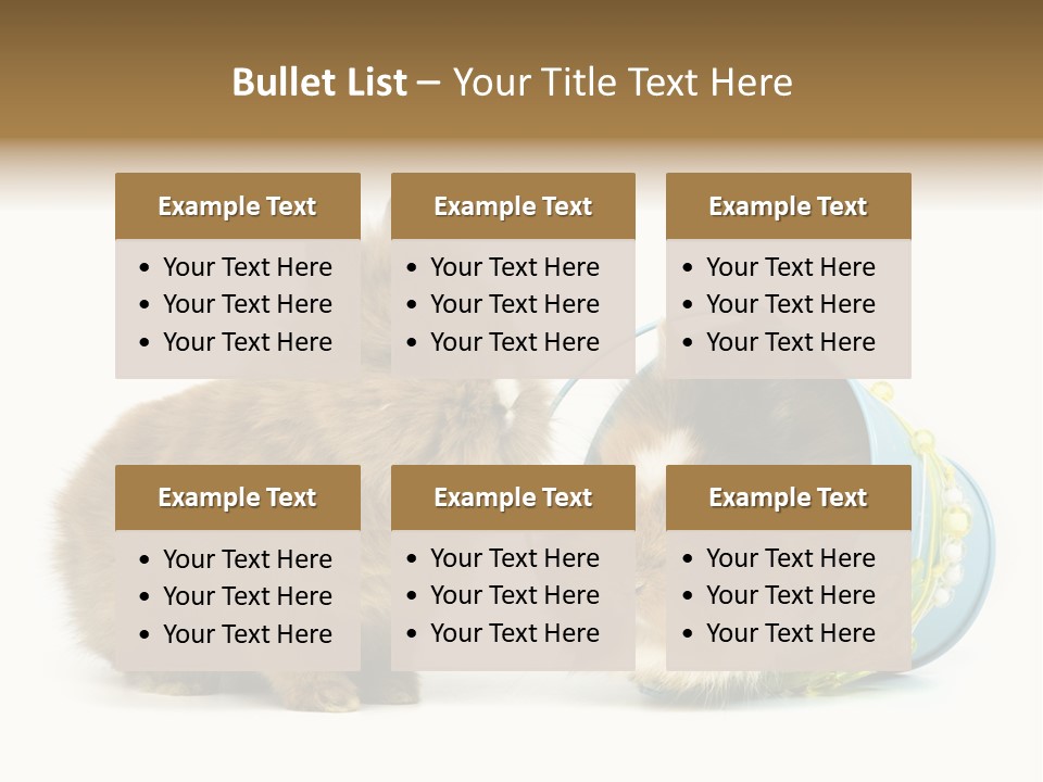 Deko Weich Osterhase PowerPoint Template