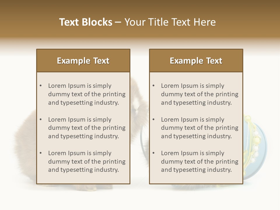 Deko Weich Osterhase PowerPoint Template