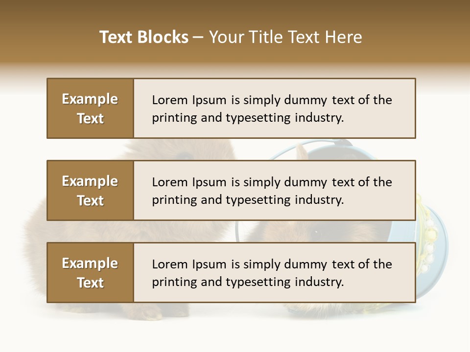 Deko Weich Osterhase PowerPoint Template