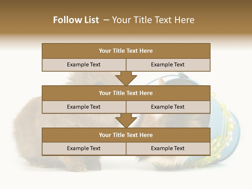 Deko Weich Osterhase PowerPoint Template