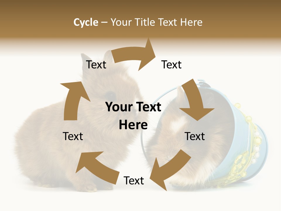 Deko Weich Osterhase PowerPoint Template