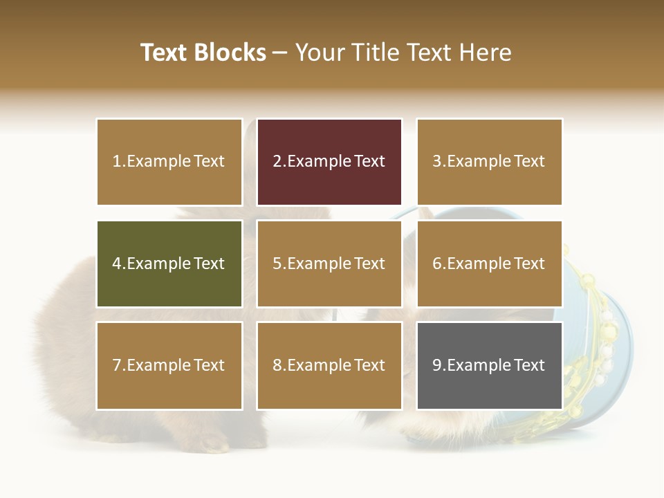 Deko Weich Osterhase PowerPoint Template