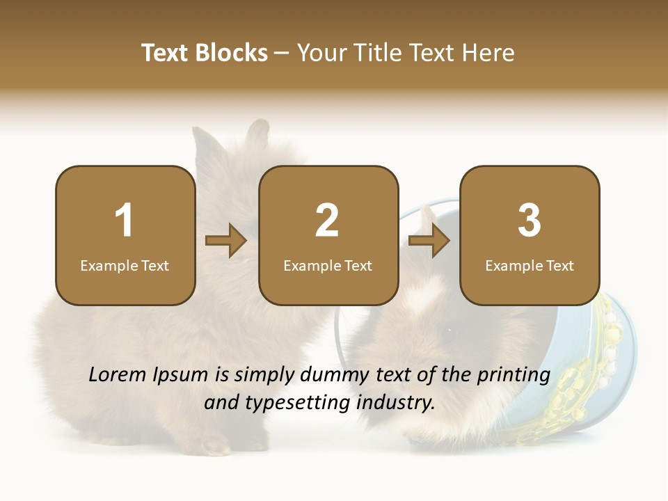 Deko Weich Osterhase PowerPoint Template