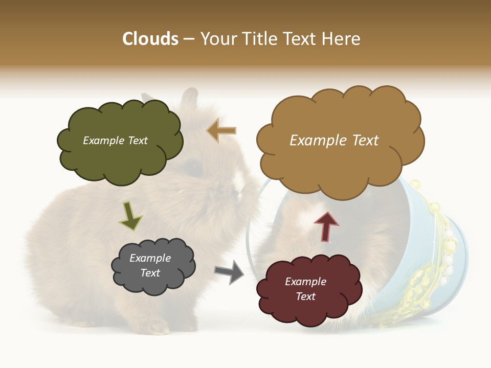 Deko Weich Osterhase PowerPoint Template