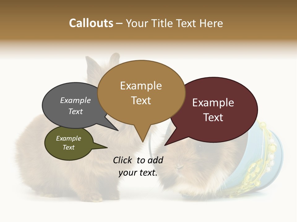 Deko Weich Osterhase PowerPoint Template