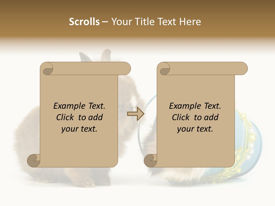 Deko Weich Osterhase PowerPoint Template