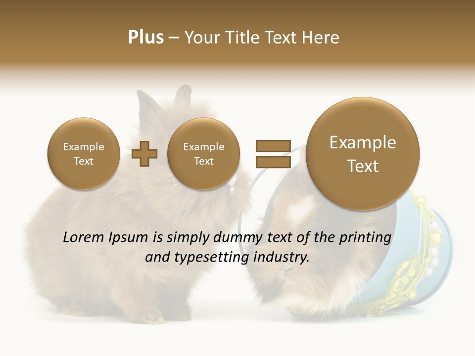 Deko Weich Osterhase PowerPoint Template