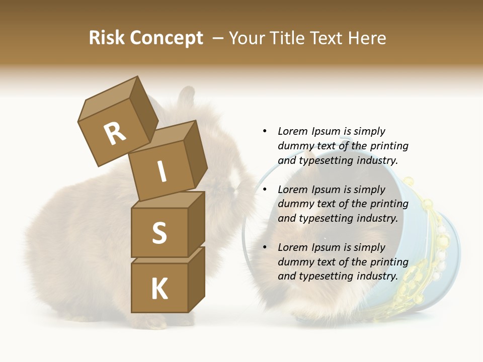 Deko Weich Osterhase PowerPoint Template