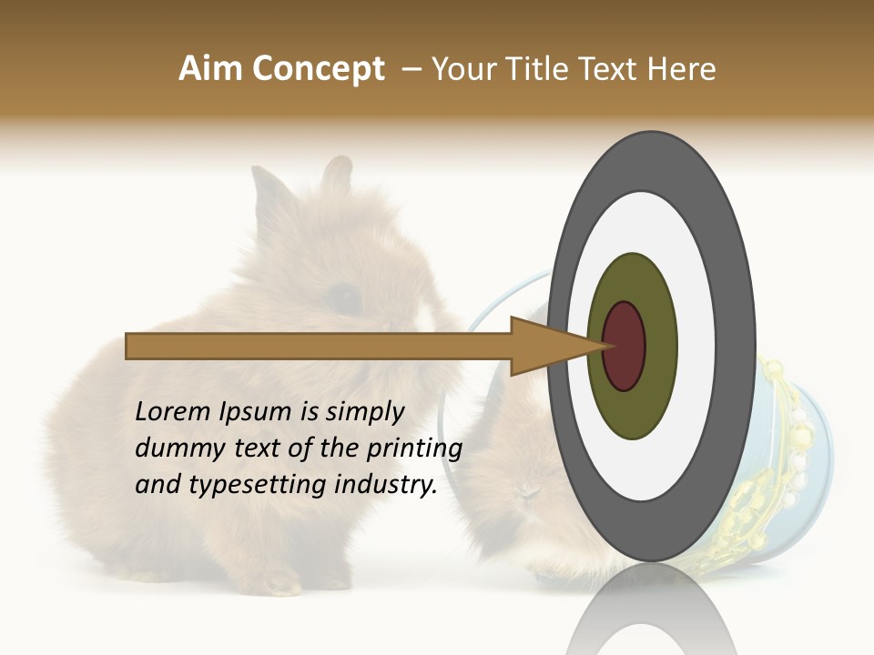 Deko Weich Osterhase PowerPoint Template