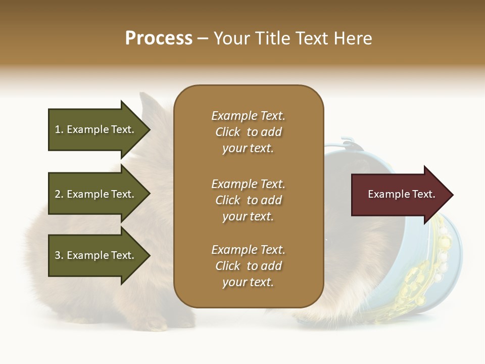 Deko Weich Osterhase PowerPoint Template