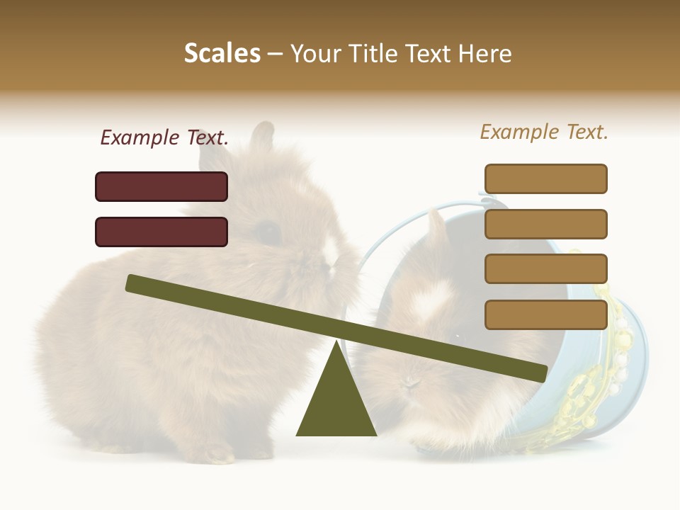 Deko Weich Osterhase PowerPoint Template