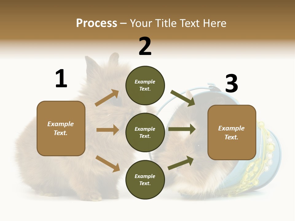 Deko Weich Osterhase PowerPoint Template