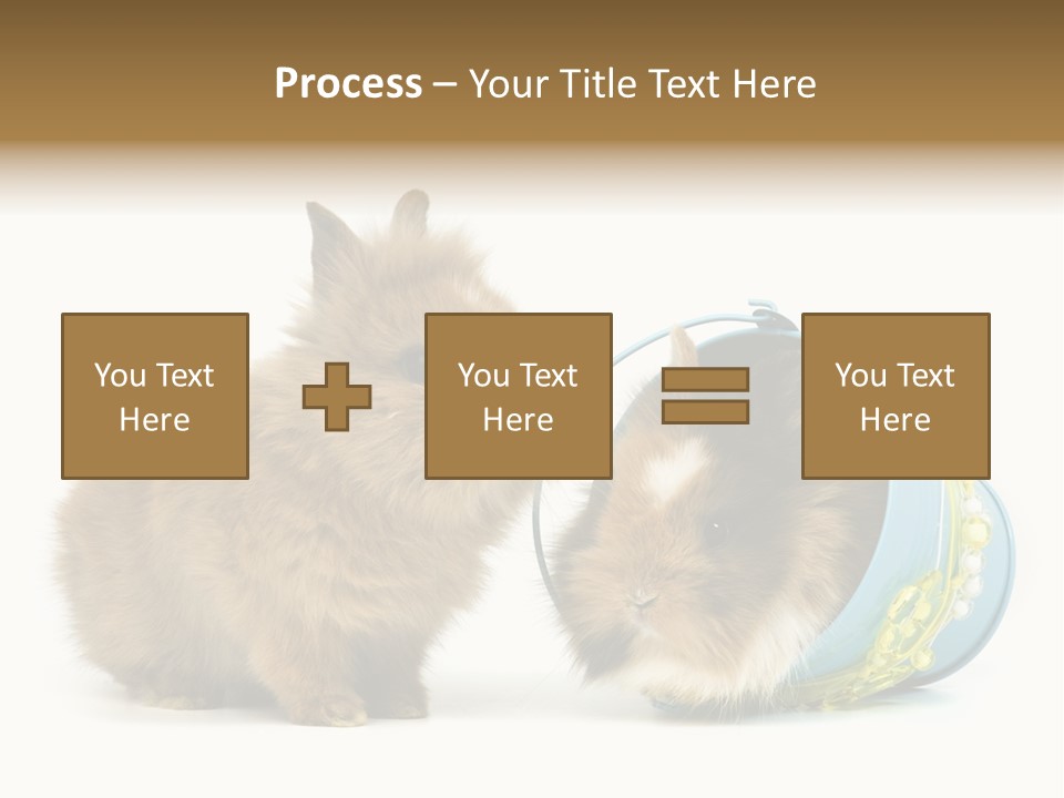 Deko Weich Osterhase PowerPoint Template
