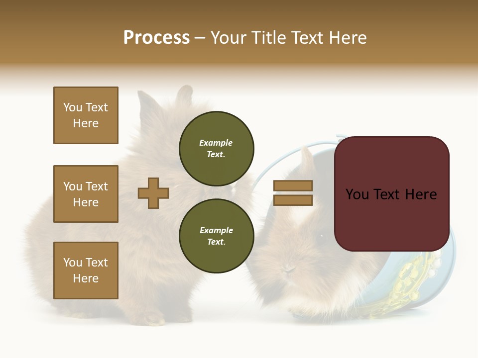 Deko Weich Osterhase PowerPoint Template