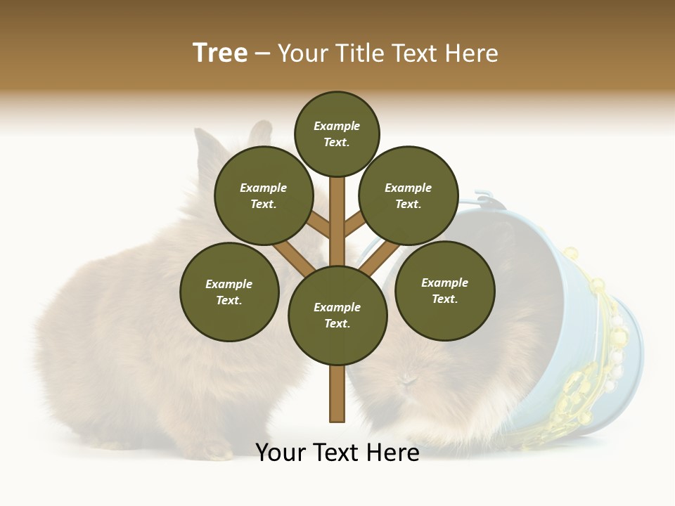 Deko Weich Osterhase PowerPoint Template