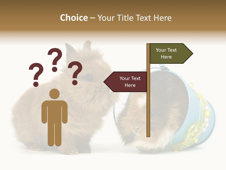 Deko Weich Osterhase PowerPoint Template