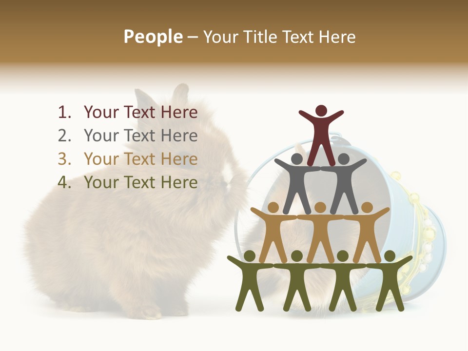 Deko Weich Osterhase PowerPoint Template