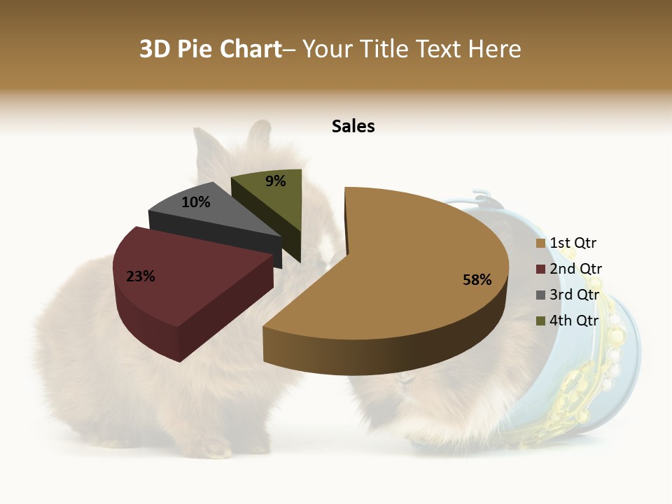 Deko Weich Osterhase PowerPoint Template
