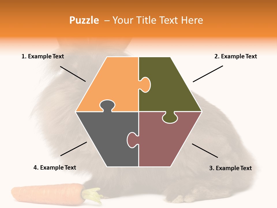 Rabbit Soft Puppy PowerPoint Template