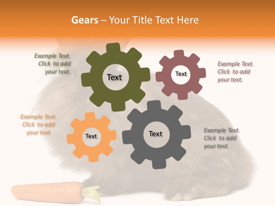 Rabbit Soft Puppy PowerPoint Template