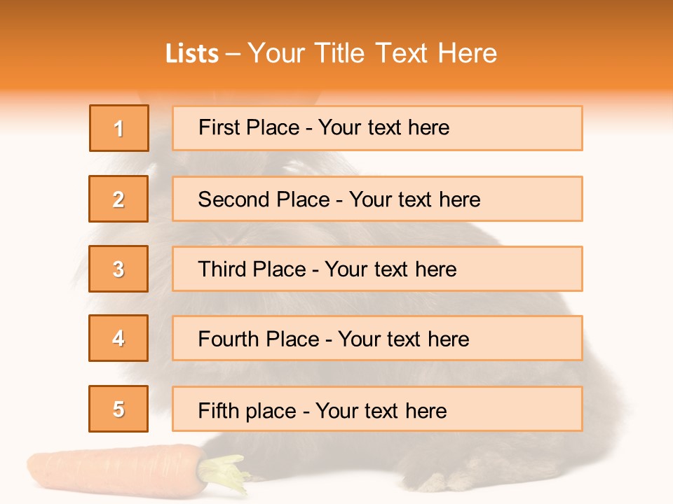 Rabbit Soft Puppy PowerPoint Template