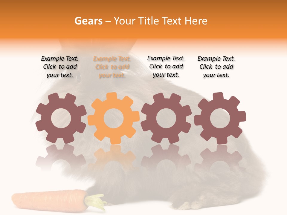 Rabbit Soft Puppy PowerPoint Template