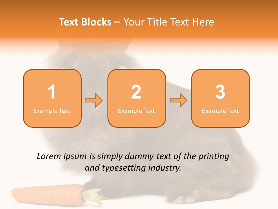 Rabbit Soft Puppy PowerPoint Template