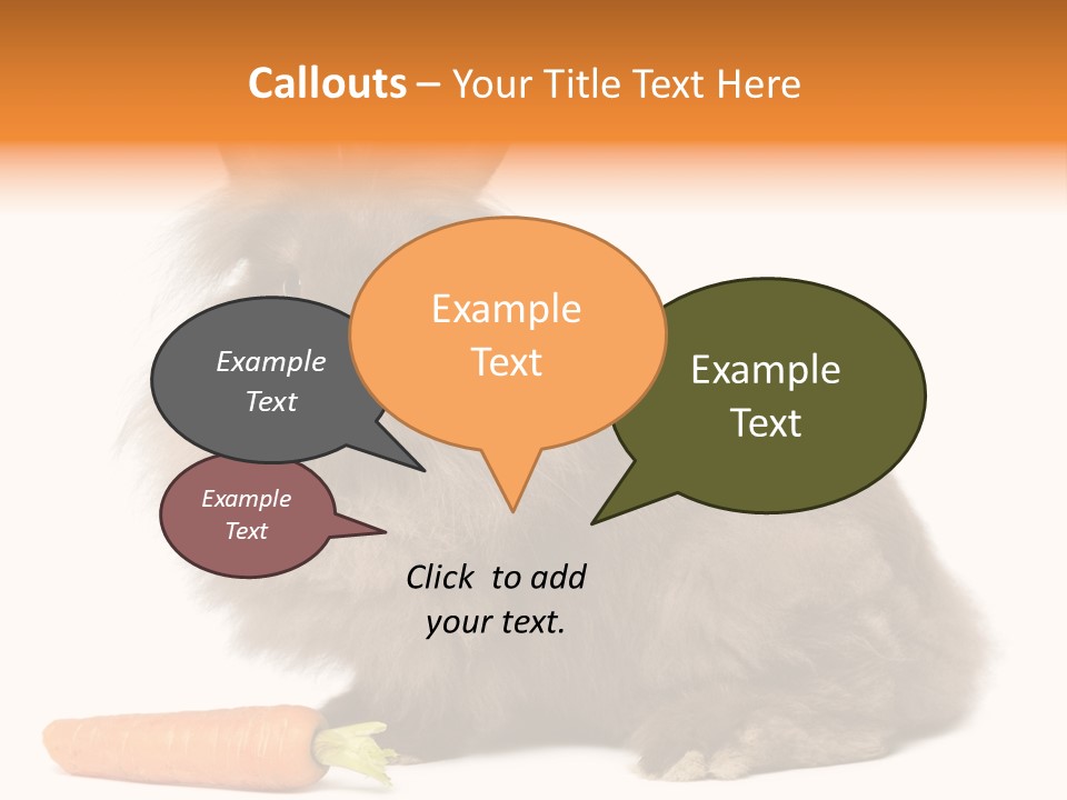 Rabbit Soft Puppy PowerPoint Template