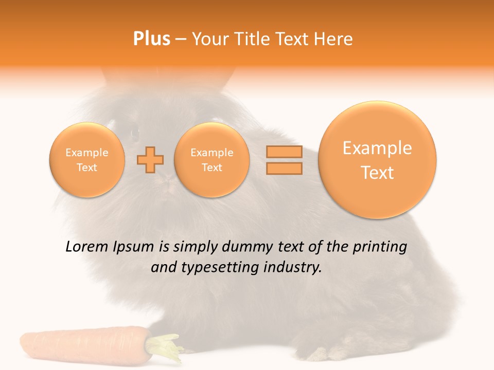 Rabbit Soft Puppy PowerPoint Template
