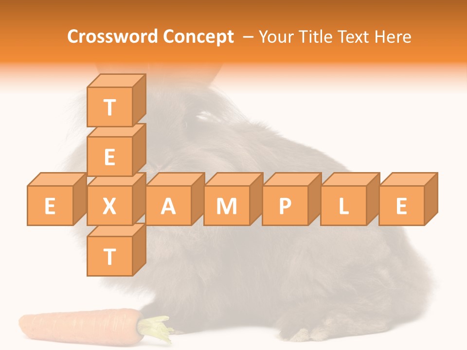 Rabbit Soft Puppy PowerPoint Template