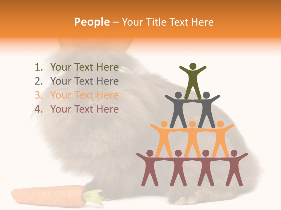 Rabbit Soft Puppy PowerPoint Template