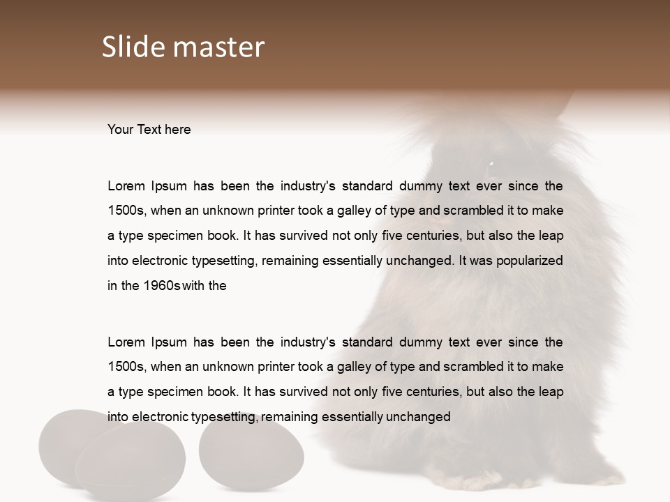 Chocolate Soft Animal PowerPoint Template