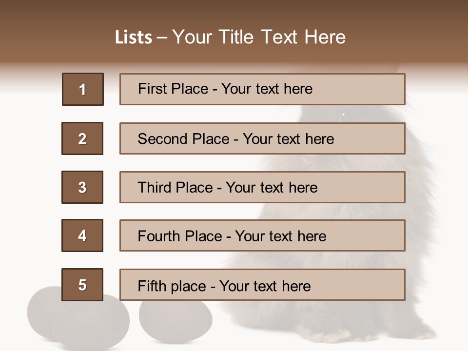 Chocolate Soft Animal PowerPoint Template