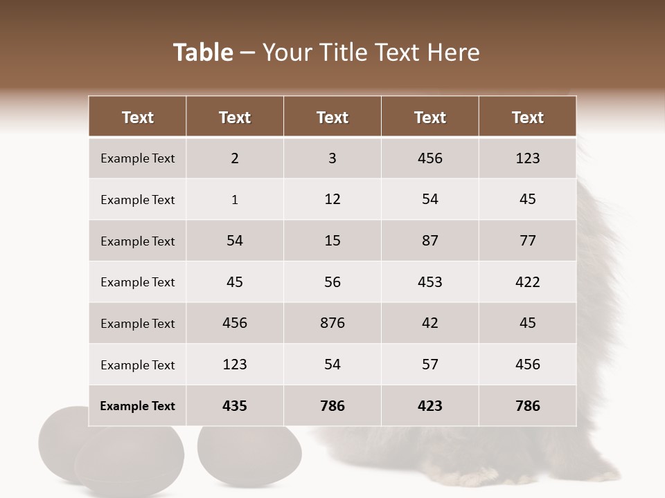 Chocolate Soft Animal PowerPoint Template