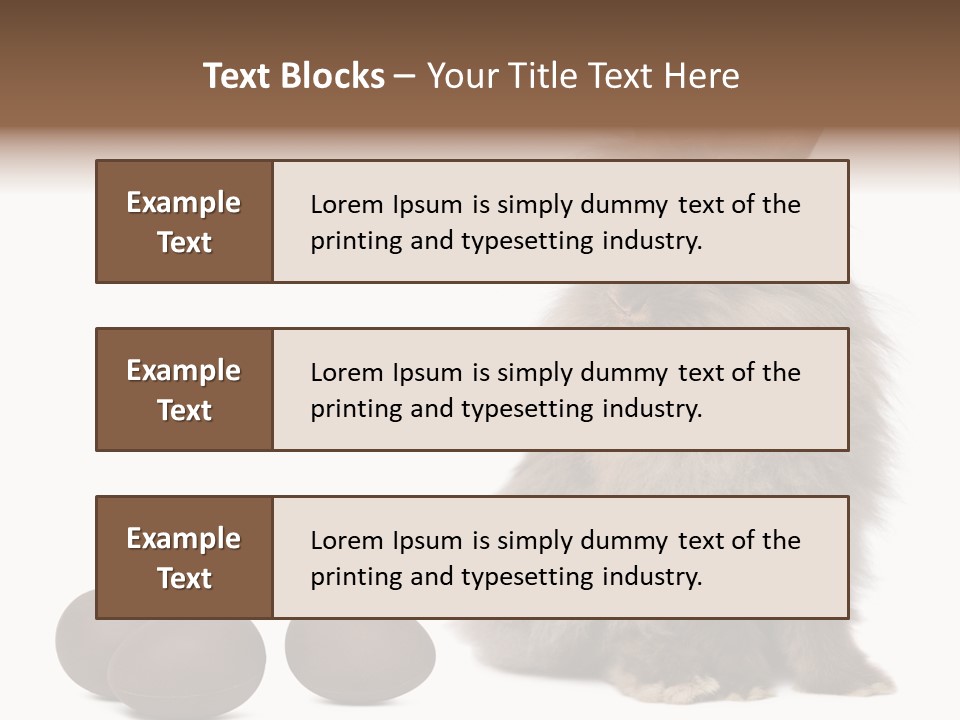 Chocolate Soft Animal PowerPoint Template
