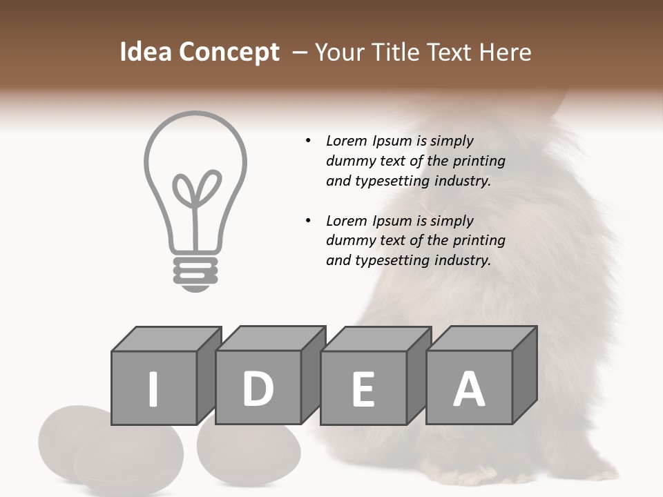 Chocolate Soft Animal PowerPoint Template