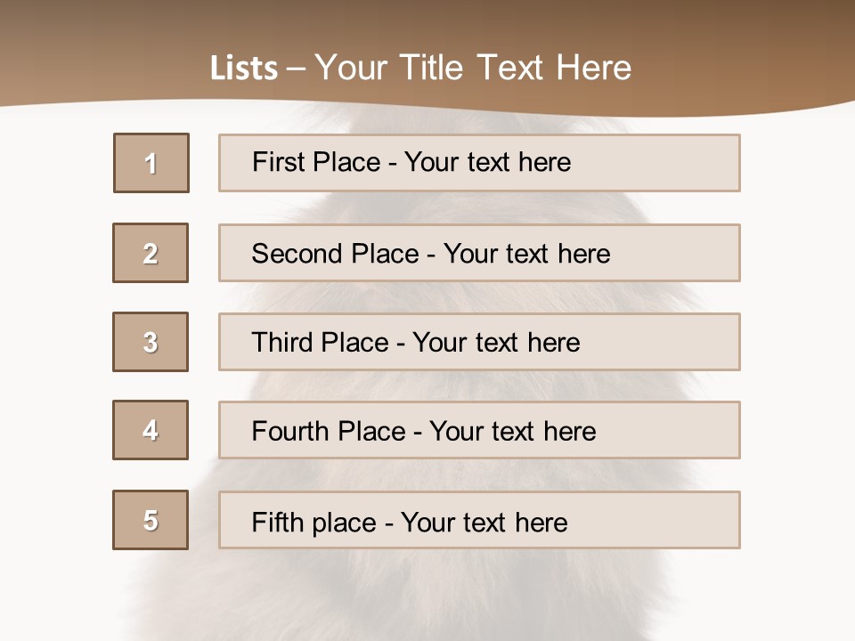 Purebred Rabbit Fur PowerPoint Template