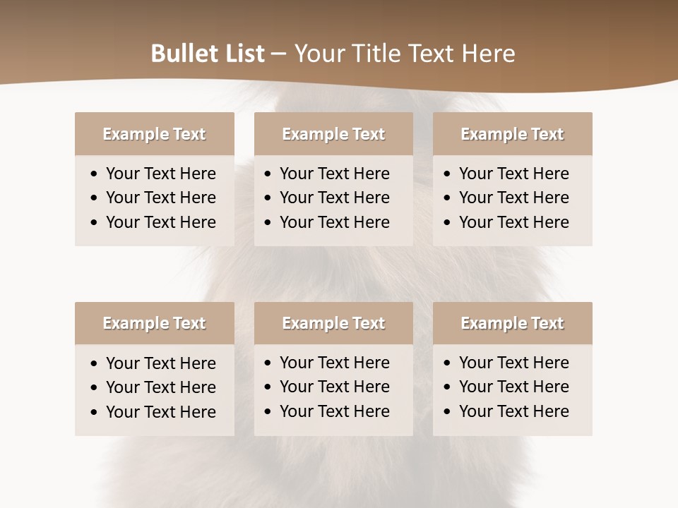 Purebred Rabbit Fur PowerPoint Template