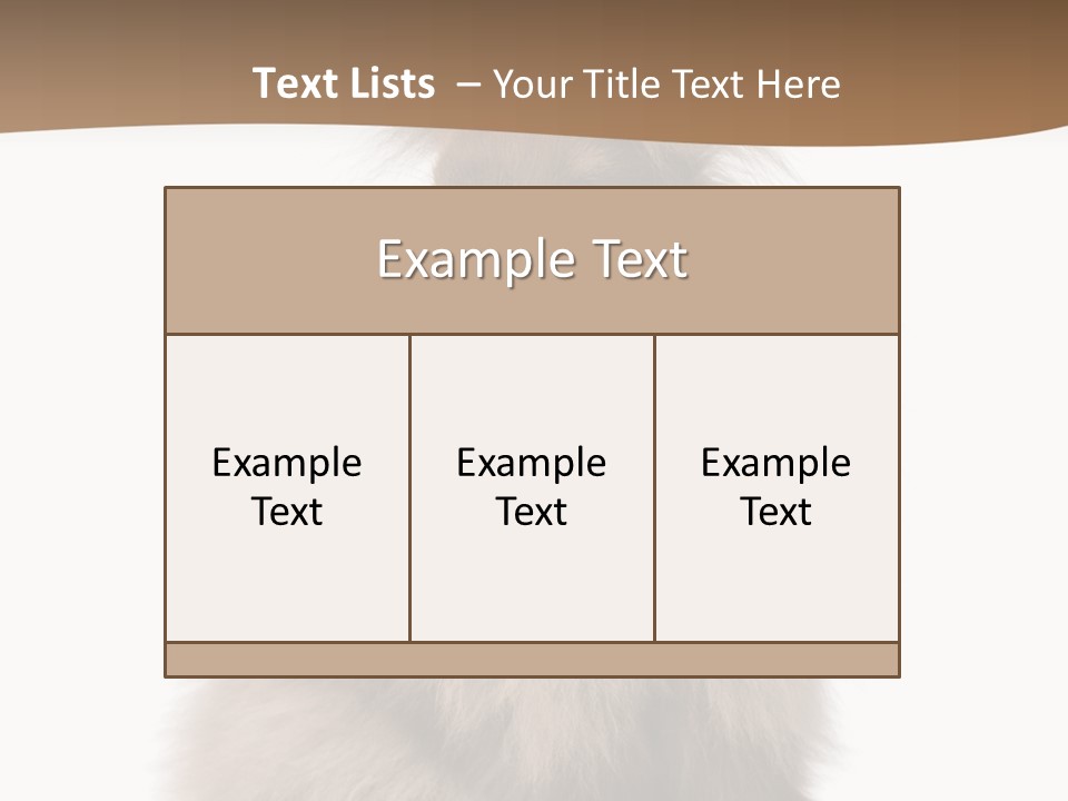 Purebred Rabbit Fur PowerPoint Template