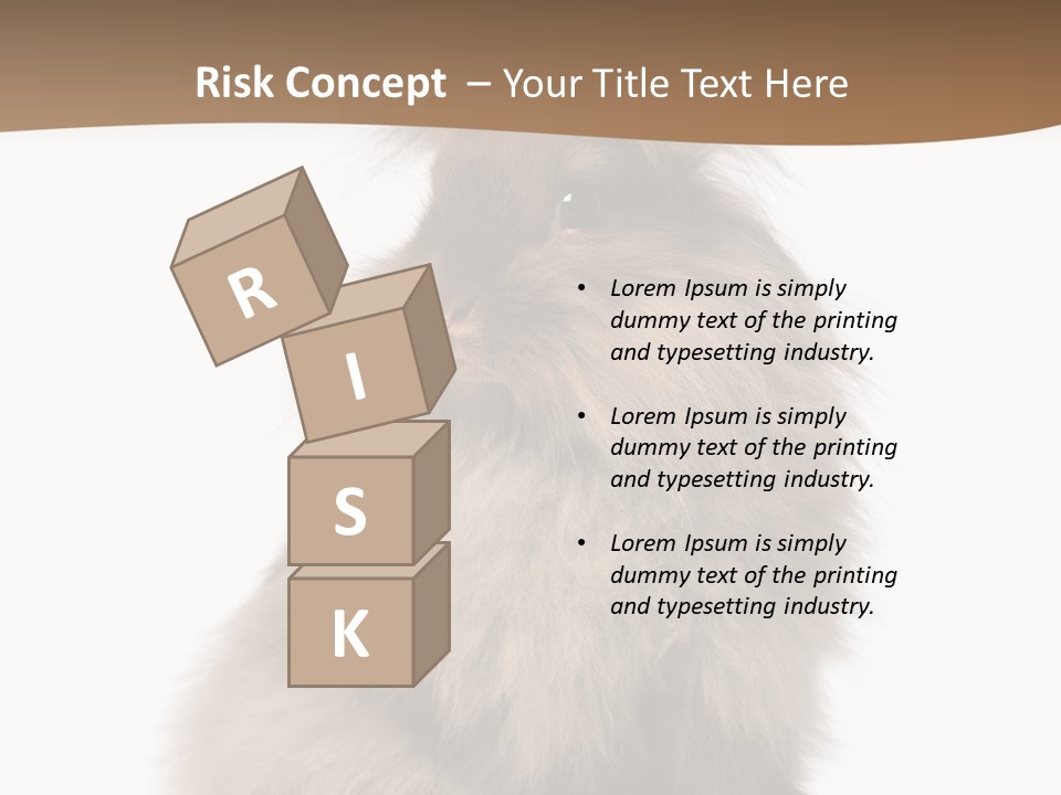 Purebred Rabbit Fur PowerPoint Template