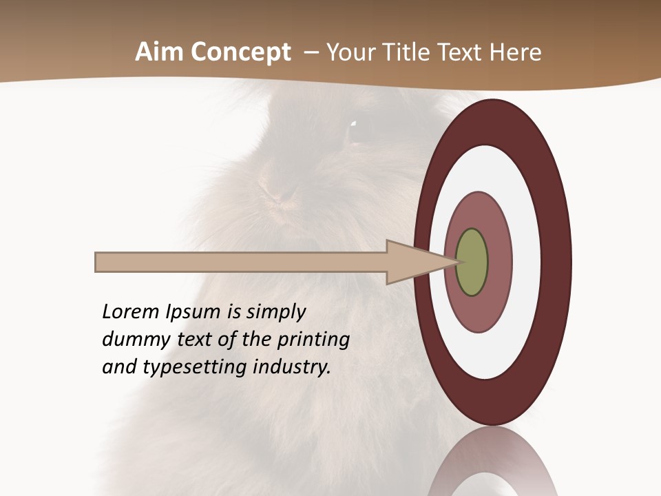 Purebred Rabbit Fur PowerPoint Template