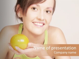 Vitamine Sch Niedlich PowerPoint Template