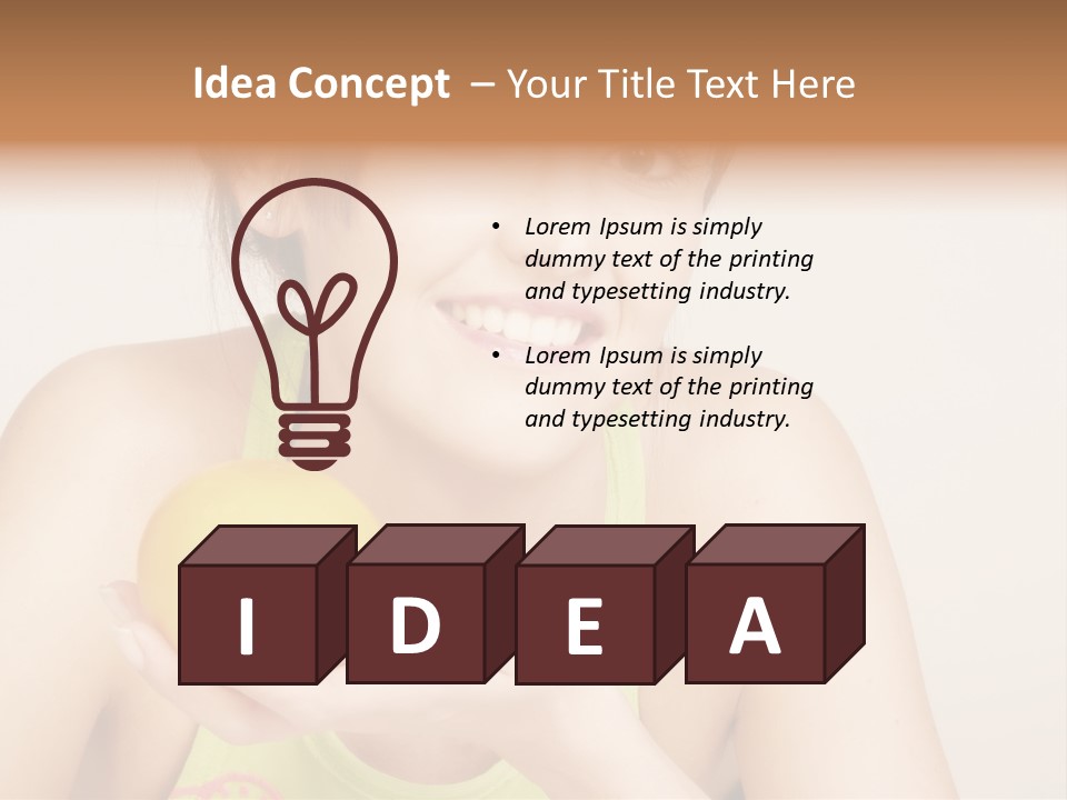 Vitamine Sch Niedlich PowerPoint Template