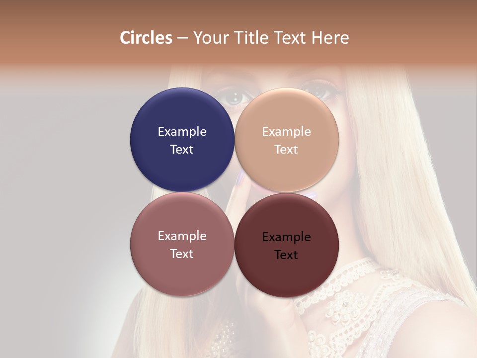 Hands Sensual Eyes PowerPoint Template