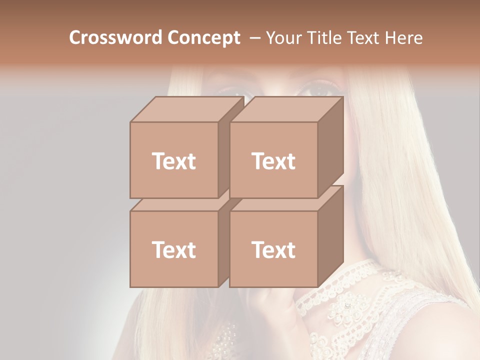 Hands Sensual Eyes PowerPoint Template