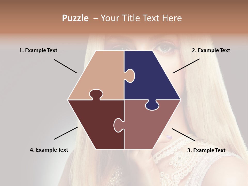 Hands Sensual Eyes PowerPoint Template