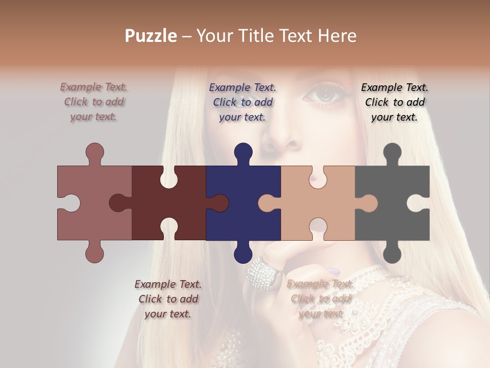 Hands Sensual Eyes PowerPoint Template