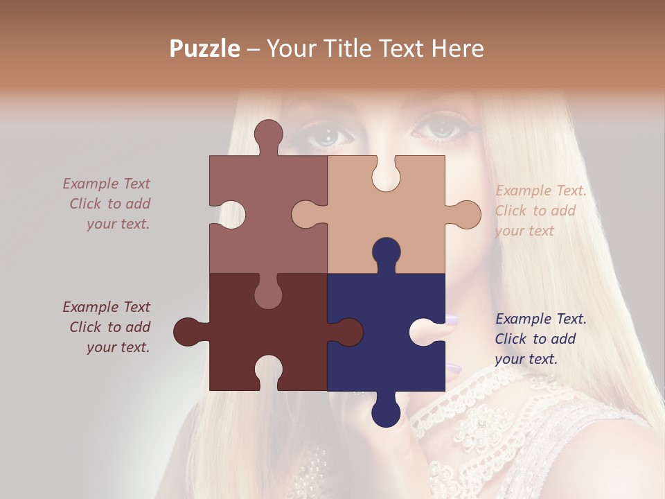 Hands Sensual Eyes PowerPoint Template